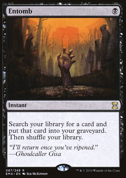 Entomb, Eternal Masters #87, Magic: The Gathering card
