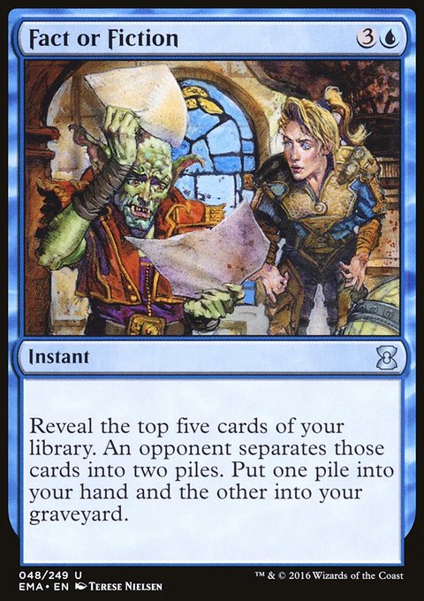 Fact or Fiction, Eternal Masters #48, Magic: The Gathering card