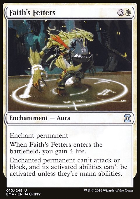 Faith's Fetters, Eternal Masters #10, Magic: The Gathering card