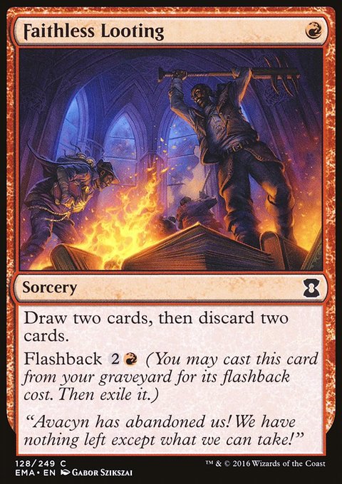 Faithless Looting, Eternal Masters #128, Magic: The Gathering card