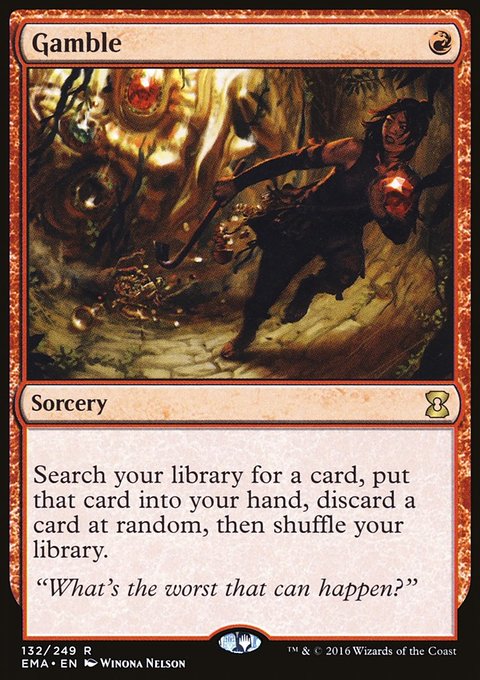Gamble, Eternal Masters #132, Magic: The Gathering card