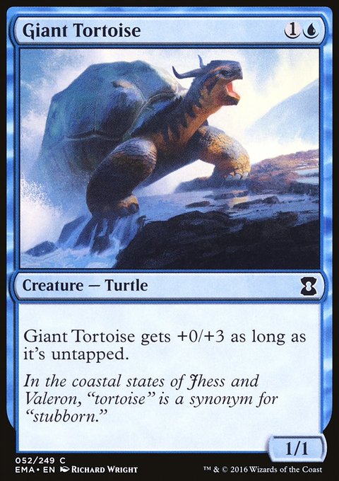 Giant Tortoise, Eternal Masters #52, Magic: The Gathering card