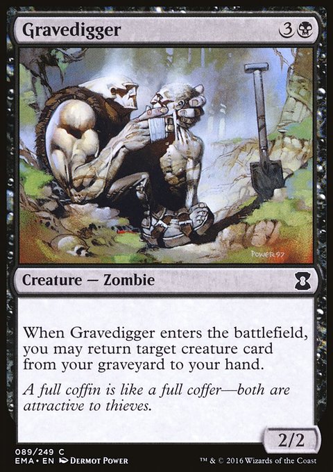Gravedigger, Eternal Masters #89, Magic: The Gathering card