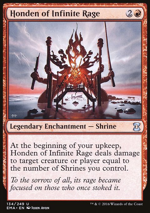 Honden of Infinite Rage, Eternal Masters #134, Magic: The Gathering card