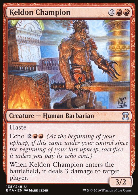 Keldon Champion, Eternal Masters #135, Magic: The Gathering card