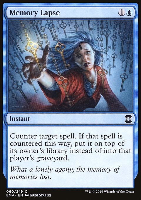 Memory Lapse, Eternal Masters #60, Magic: The Gathering card