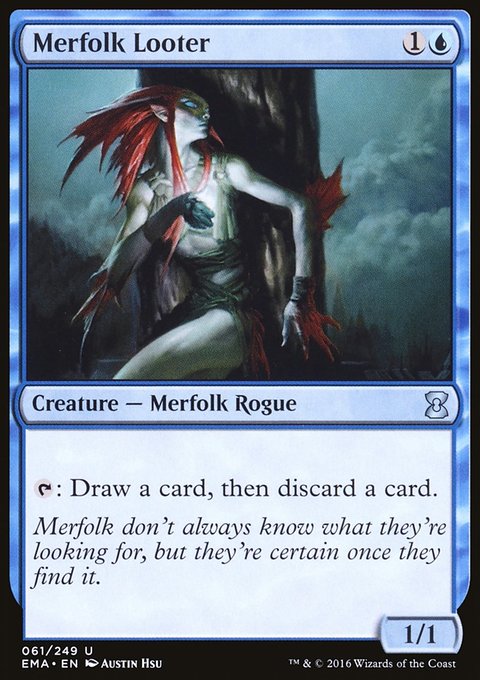 Merfolk Looter, Eternal Masters #61, Magic: The Gathering card