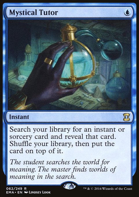 Mystical Tutor, Eternal Masters #62, Magic: The Gathering card