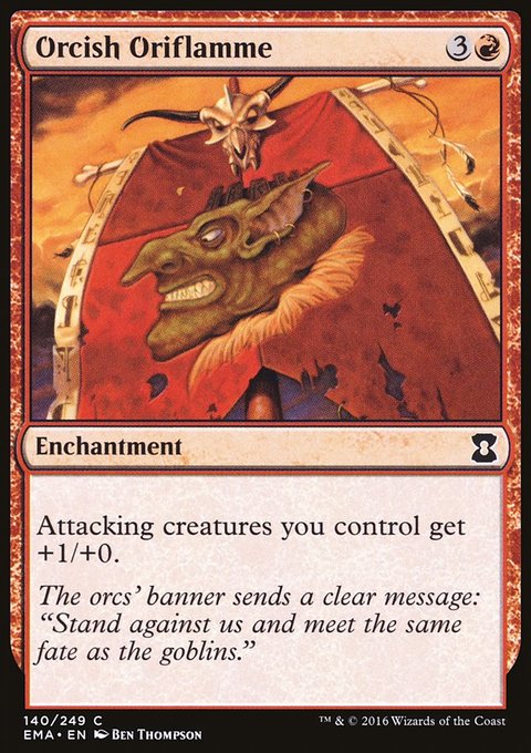 Orcish Oriflamme, Eternal Masters #140, Magic: The Gathering card
