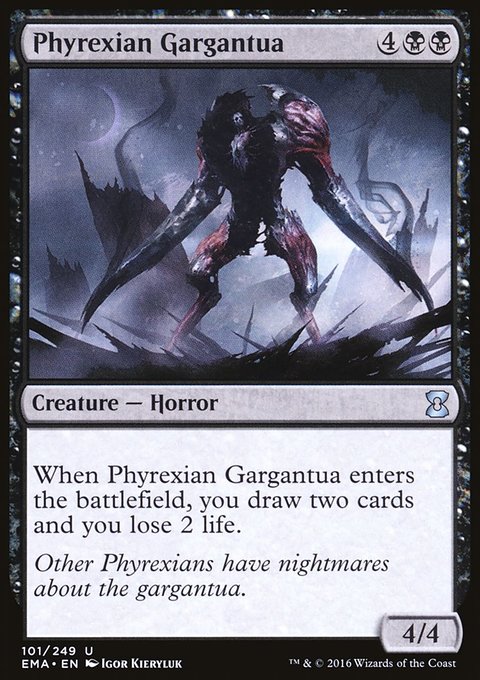 Phyrexian Gargantua, Eternal Masters #101, Magic: The Gathering card