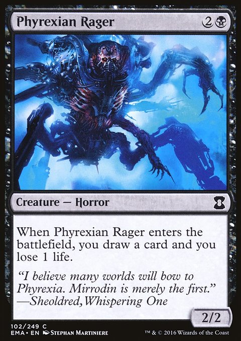 Phyrexian Rager, Eternal Masters #102, Magic: The Gathering card