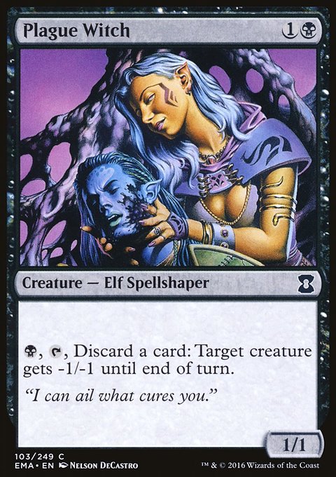 Plague Witch, Eternal Masters #103, Magic: The Gathering card