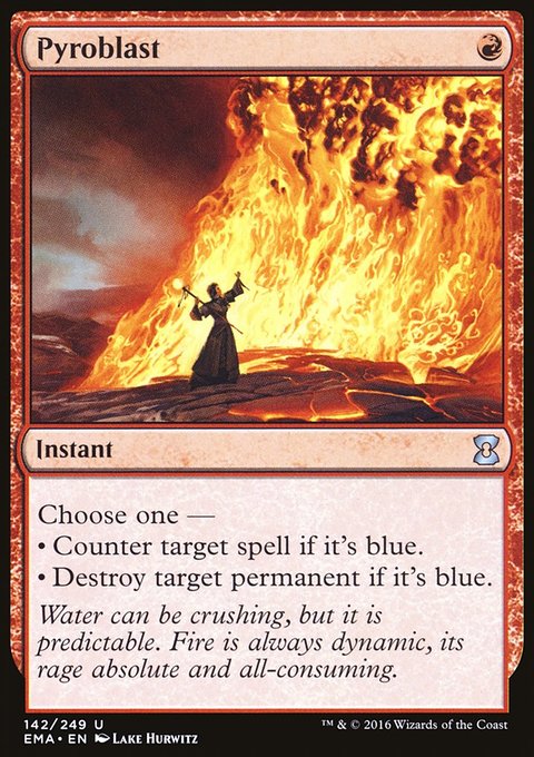 Pyroblast, Eternal Masters #142, Magic: The Gathering card