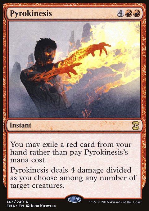 Pyrokinesis, Eternal Masters #143, Magic: The Gathering card
