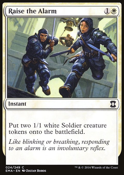 Raise the Alarm, Eternal Masters #24, Magic: The Gathering card