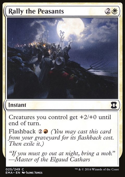Rally the Peasants, Eternal Masters #25, Magic: The Gathering card