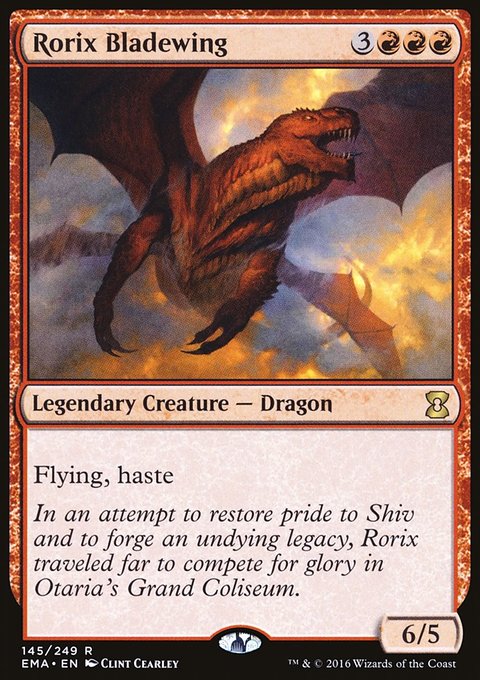Rorix Bladewing, Eternal Masters #145, Magic: The Gathering card