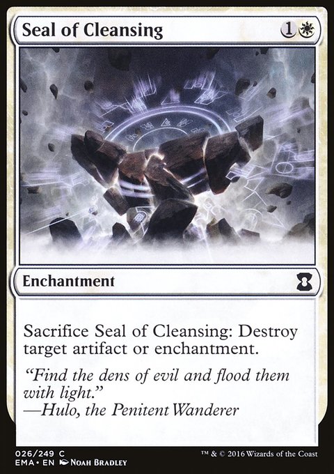 Seal of Cleansing, Eternal Masters #26, Magic: The Gathering card