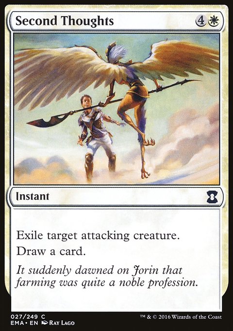 Second Thoughts, Eternal Masters #27, Magic: The Gathering card