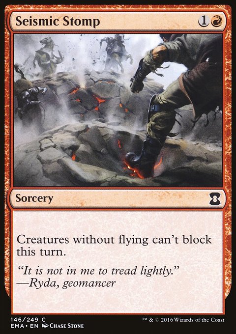 Seismic Stomp, Eternal Masters #146, Magic: The Gathering card