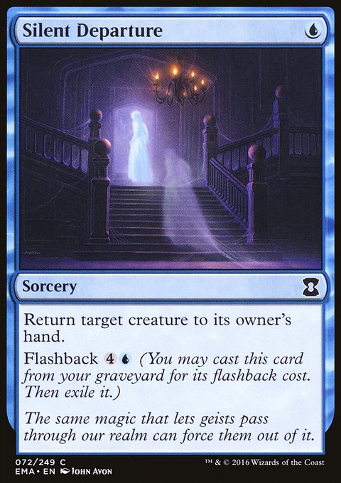 Silent Departure, Eternal Masters #72, Magic: The Gathering card