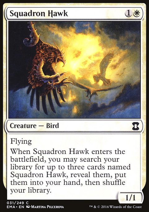 Squadron Hawk, Eternal Masters #31, Magic: The Gathering card
