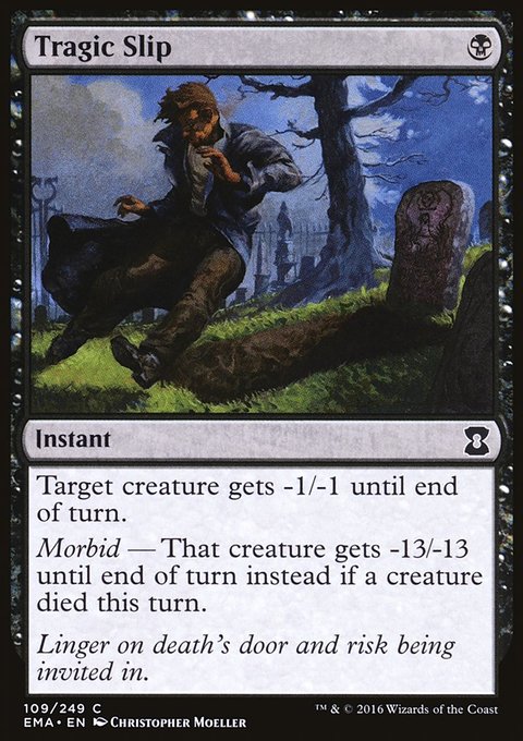 Tragic Slip, Eternal Masters #109, Magic: The Gathering card