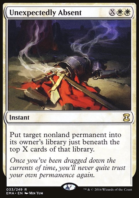 Unexpectedly Absent, Eternal Masters #33, Magic: The Gathering card