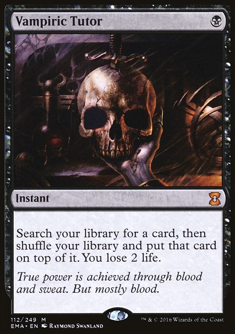Vampiric Tutor, Eternal Masters #112, Magic: The Gathering card