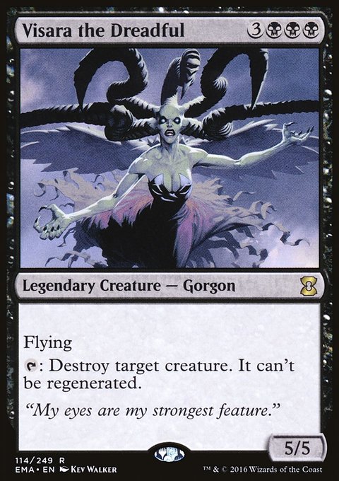 Visara the Dreadful, Eternal Masters #114, Magic: The Gathering card