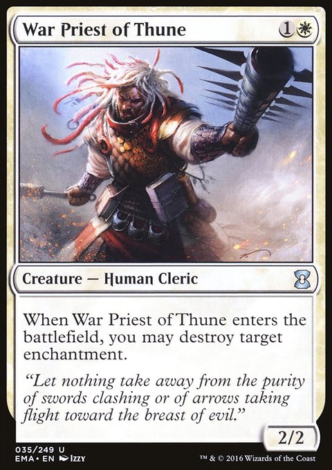 War Priest of Thune, Eternal Masters #35, Magic: The Gathering card