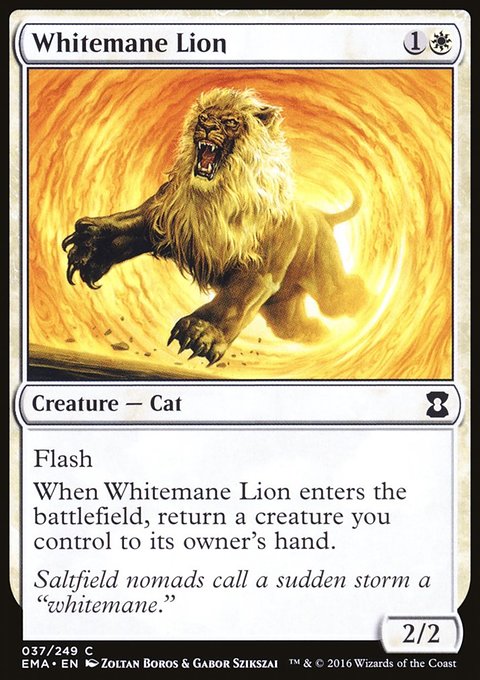Whitemane Lion, Eternal Masters #37, Magic: The Gathering card