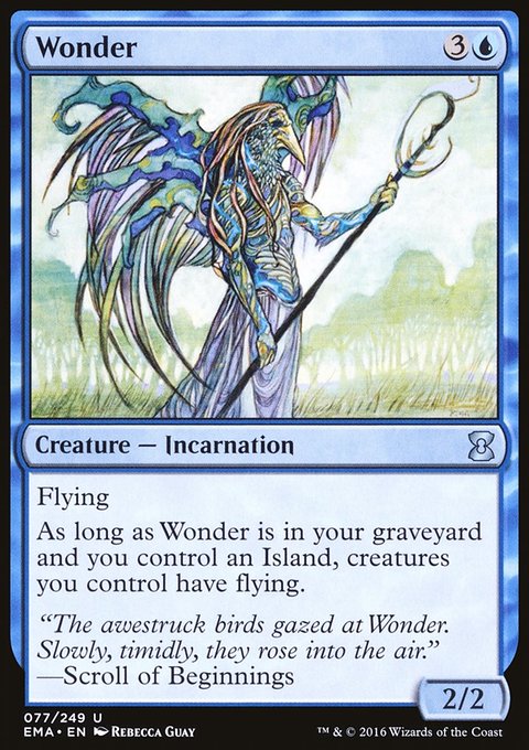 Wonder, Eternal Masters #77, Magic: The Gathering card