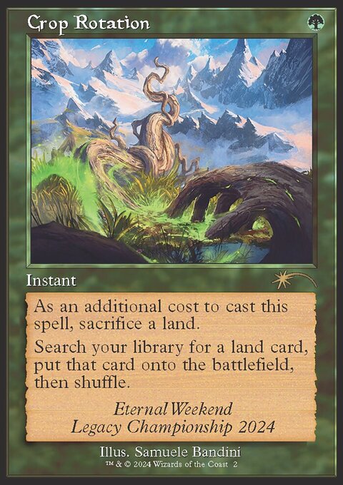 Crop Rotation, Eternal Weekend #2024b, Magic: The Gathering card