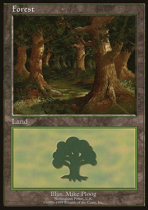 Forest, European Land Program #11, Magic: The Gathering card