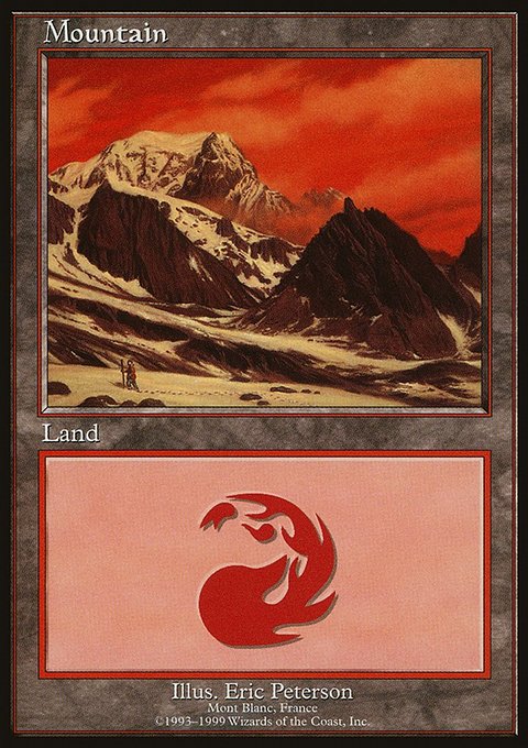 Mountain, European Land Program #13, Magic: The Gathering card