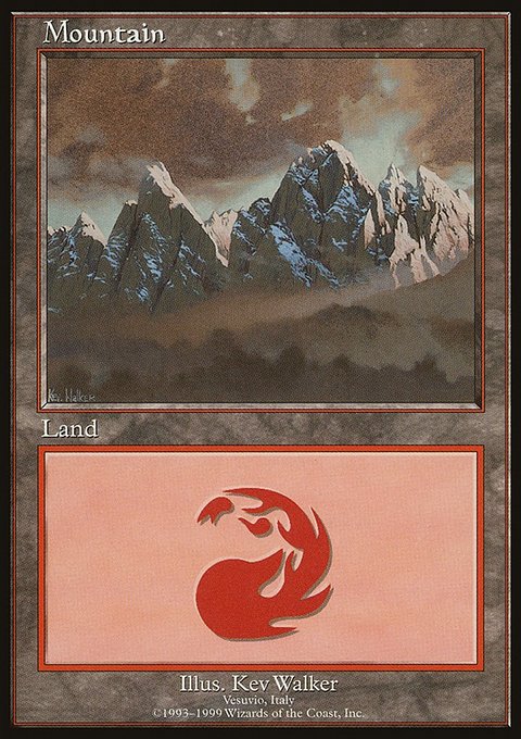 Mountain, European Land Program #3, Magic: The Gathering card