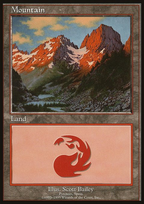 Mountain, European Land Program #8, Magic: The Gathering card