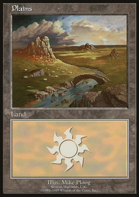Plains, European Land Program #4, Magic: The Gathering card