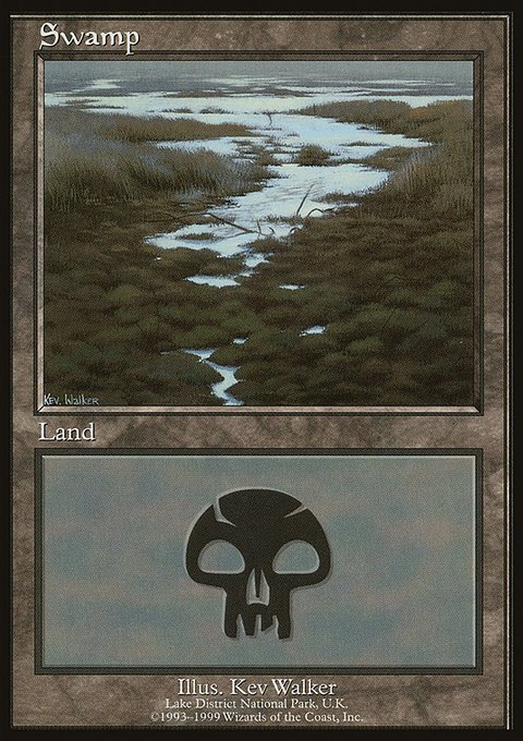 Swamp, European Land Program #10, Magic: The Gathering card