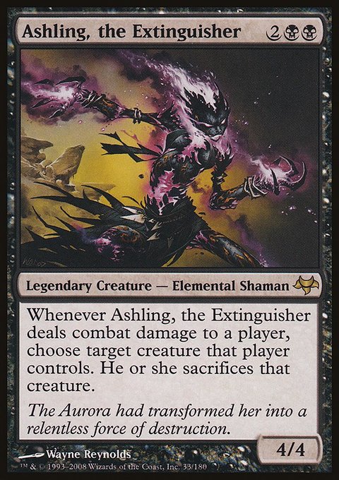 Ashling, the Extinguisher, Eventide #33, Magic: The Gathering card