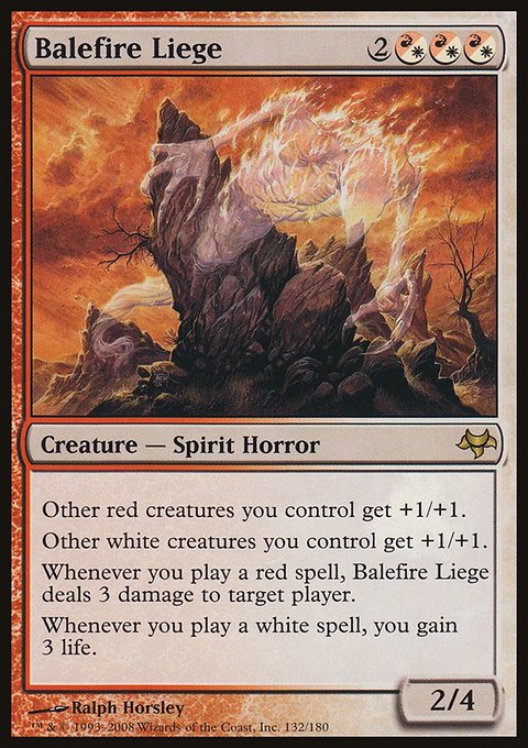 Balefire Liege, Eventide #132, Magic: The Gathering card