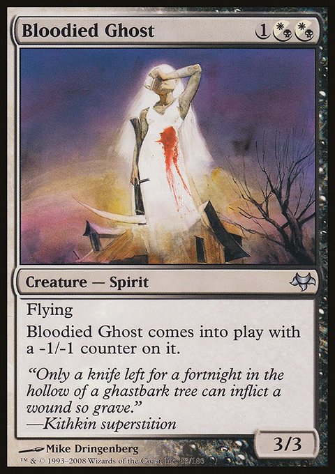Bloodied Ghost, Eventide #83, Magic: The Gathering card