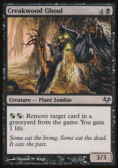 Creakwood Ghoul, Eventide #34, Magic: The Gathering card