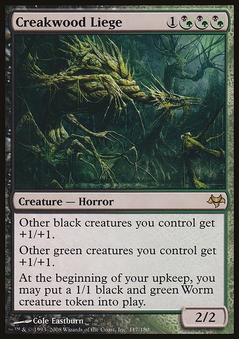 Creakwood Liege, Eventide #117, Magic: The Gathering card