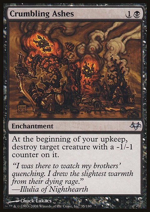 Crumbling Ashes, Eventide #35, Magic: The Gathering card