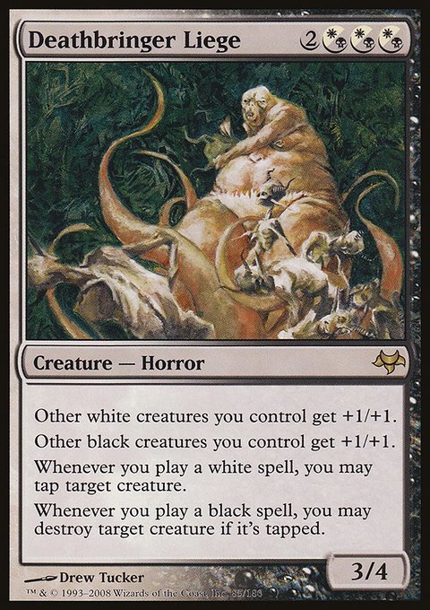Deathbringer Liege, Eventide #85, Magic: The Gathering card