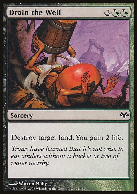 Drain the Well, Eventide #121, Magic: The Gathering card