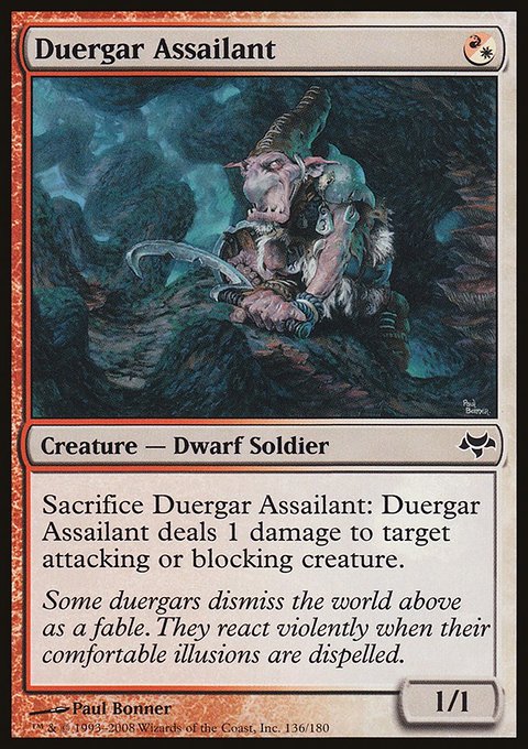 Duergar Assailant, Eventide #136, Magic: The Gathering card