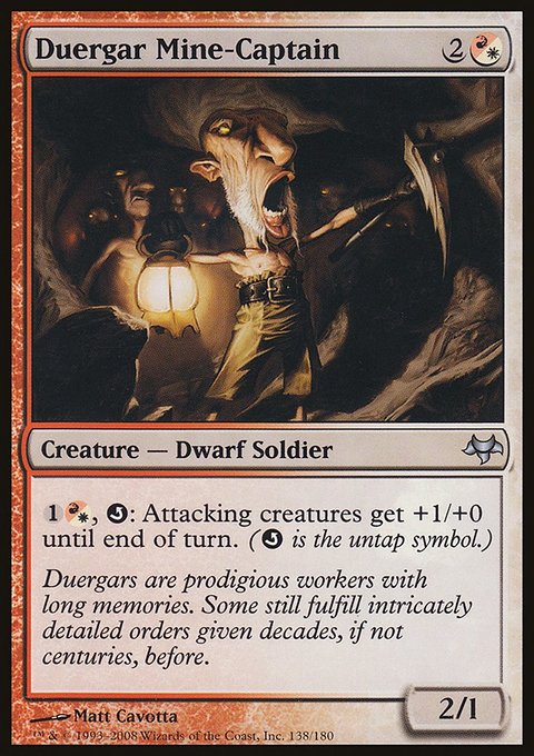 Duergar Mine-Captain, Eventide #138, Magic: The Gathering card